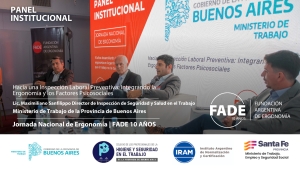 Fuerte apoyo del Ministerio de Trabajo de la Provincia de Buenos Aires con el desarrollo de la Ergonom&iacute;a Laboral y la prevenci&oacute;n de Riesgos Psicosociales